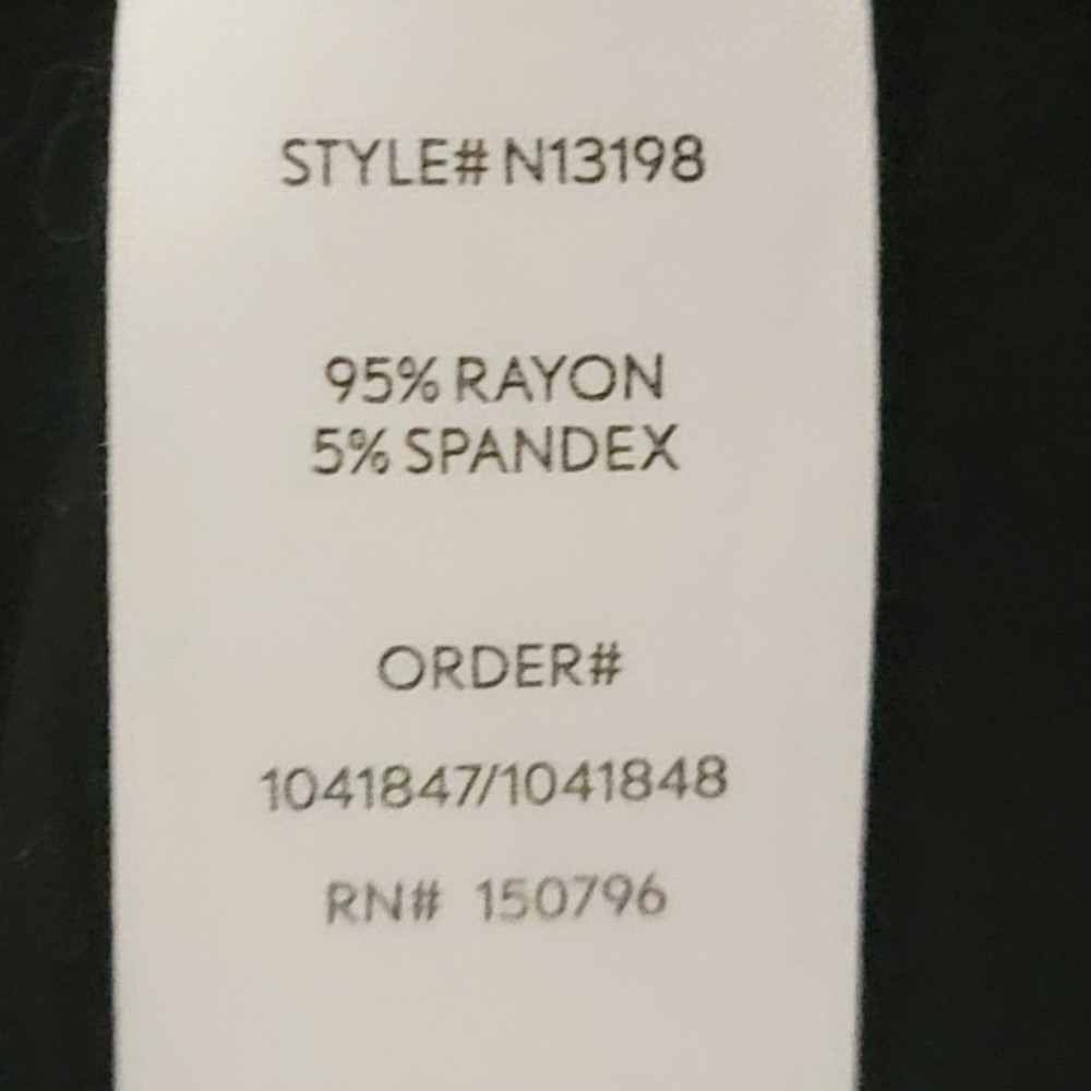 M Charlotte Russe grommet collar cut out tee short sleeve v tail black goth - Picture 10 of 10